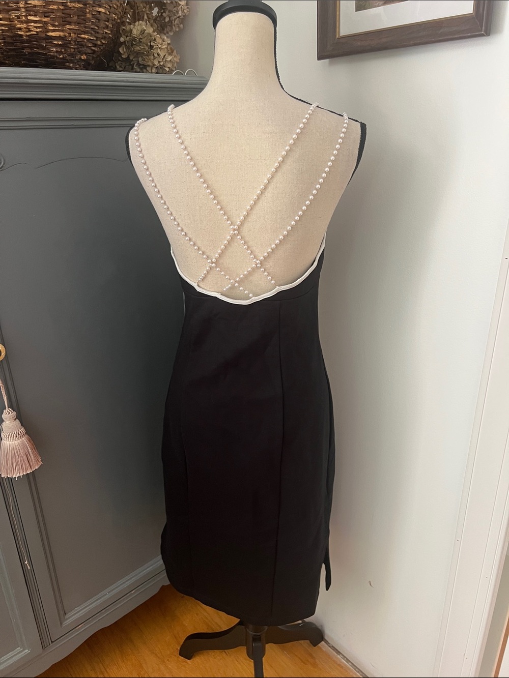 NWT Anthropologie Pearl Strap Midi Dress - Picture 5 of 5